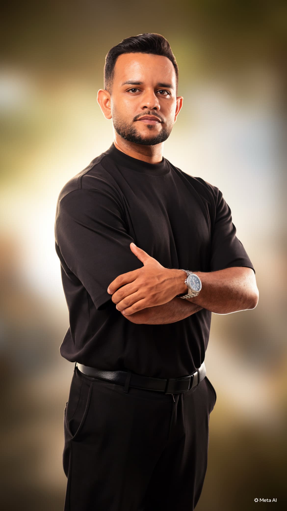 Henrique Silva, instrutor do workshop, atendendo um cliente na barbearia